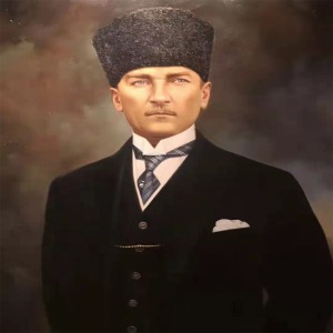  Ulu Önder Atatürk 2 Sayılarla Boyama Seti Kasnaklı  40 x 50