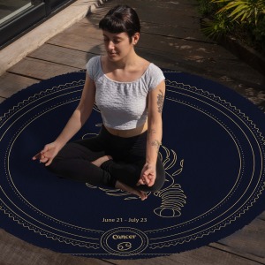 Yoga, Meditasyon,Burçlar ve Mandala Temalı,  Meditasyon Halısı 21