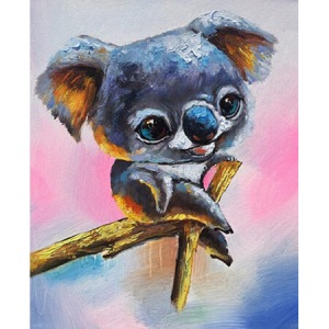  Koala Lili Sayılarla Boyama Seti Kasnaklı  40 x 50