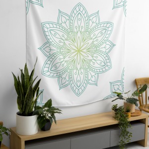 Bohem,Yoga, Meditasyon,Burçlar ve Mandala Temalı,  Duvar Örtüsü 69