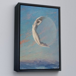 Çerçeveli Fransız Ressam Albert Aublet’İn “Selene” Adlı Tablosu-6345