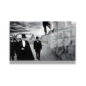 Atatürk Cam Tablo Yatay 357
