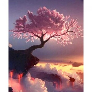  Baharın Gelişi Sayılarla Boyama Seti  Kasnaklı  40 x 50