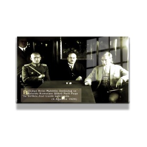 Atatürk Cam Tablo Yatay 696