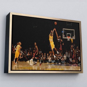 Çerçeveli Kobe Bryant Los Angeles Lakers Kanvas Tablo / Black Mamba-5157