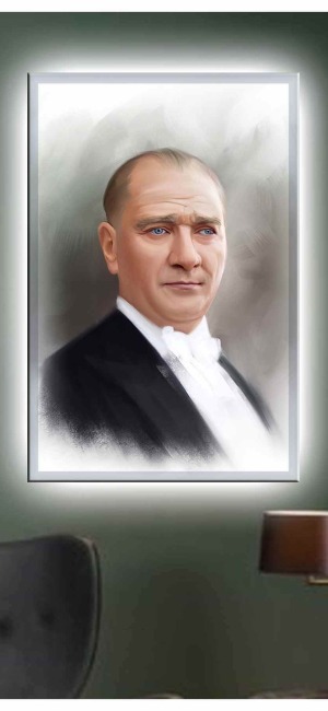 MUSTAFA KEMAL ATATÜRK LEDLİ KANVAS TABLO