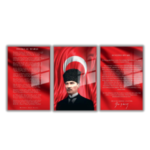 Üç Parçalı Cam Tablo 04