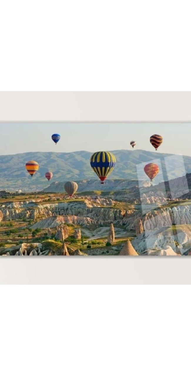 Kapadokya Balon 01 Cam Tablo