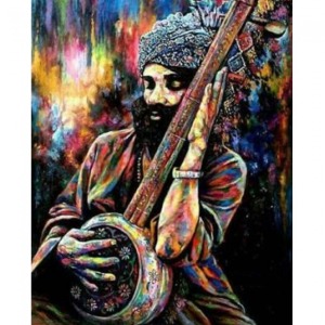  Hintli Sanatcı Sayılarla Boyama Seti Kasnaklı  40 x 50