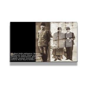 Atatürk Cam Tablo Yatay 642
