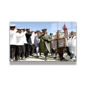 Atatürk Cam Tablo Yatay 687
