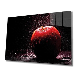 Meyveler Cam Tablo 4mm Dayanıklı Temperli Cam