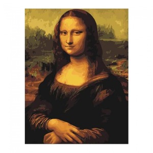  Monalisa Sayılarla Boyama Seti Kasnaklı  40 x 50