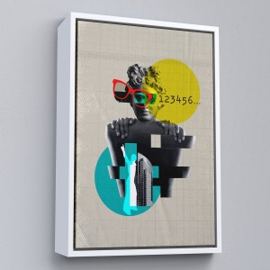 Çerçeveli Retro Daireler Tablosu-7878
