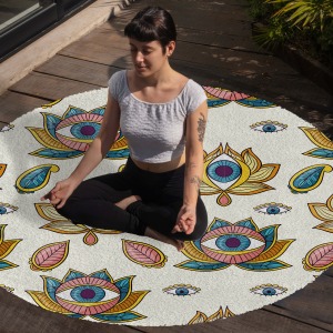 Yoga, Meditasyon,Burçlar ve Mandala Temalı,  Meditasyon Halısı 98