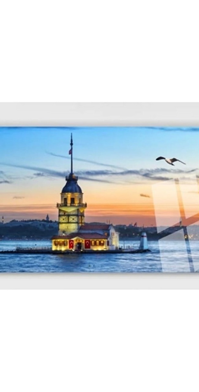 Kız Kulesi 01 Cam Tablo