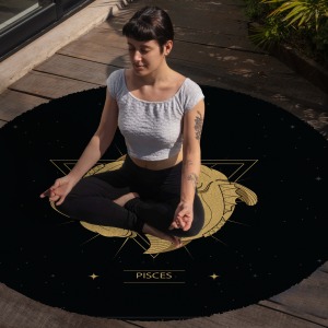 Yoga, Meditasyon,Burçlar ve Mandala Temalı,  Meditasyon Halısı 111