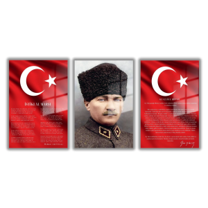 Üç Parçalı Cam Tablo 02