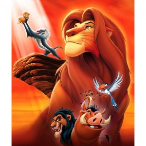  Aslan Kral Çizgi Film Sayılarla Boyama Seti Kasnaklı  40 x 50