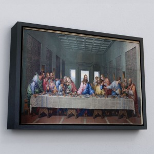 Çerçeveli Da Vinci'Nin Son Akşam Yemeği Kanvas Tablo-5184