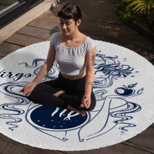 Yoga, Meditasyon,Burçlar ve Mandala Temalı,  Meditasyon Halısı 44