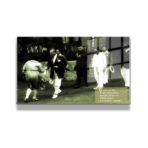 Atatürk Cam Tablo Yatay 699