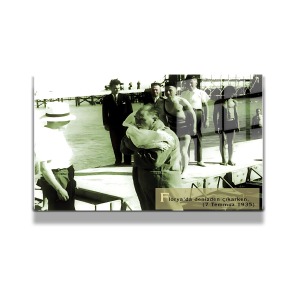 Atatürk Cam Tablo Yatay 718