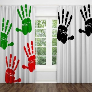 Dekoratif 3D Fon Perde - Dijital UV Baskı, Solmaz Renkler 145