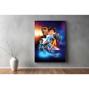 Anime Karakterleri Özel Tasarım Kanvas Tablo 08
