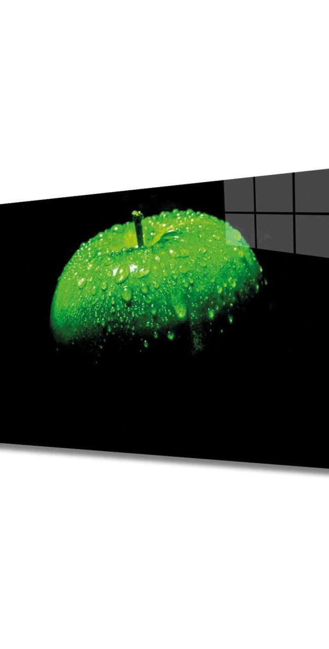 Meyveler Cam Tablo 4mm Dayanıklı Temperli Cam