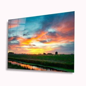 Manzara Cam Tablo 4mm Dayanıklı Temperli Cam