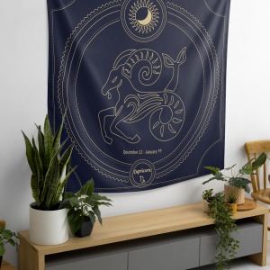 Bohem,Yoga, Meditasyon,Burçlar ve Mandala Temalı,  Duvar Örtüsü 22