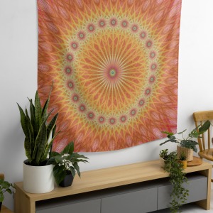 Bohem,Yoga, Meditasyon,Burçlar ve Mandala Temalı,  Duvar Örtüsü 11