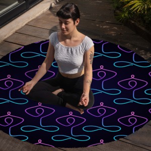 Yoga, Meditasyon,Burçlar ve Mandala Temalı,  Meditasyon Halısı 37