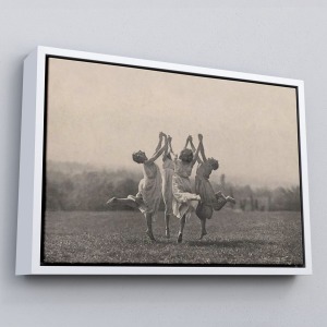 Çerçeveli İsviçreli Fotoğrafçı Frederick Boissonnas Dans Eden Kadınlar Tablosu-6656