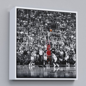 Çerçeveli Michael Jordan Üçlük Şutu Kanvas Tablo-5171