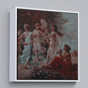 Çerçeveli Dans Eden Kadınlar Kanvas Tablo-5851