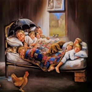  Mutlu Aile Sayılarla Boyama Seti  Kasnaklı  40 x 50
