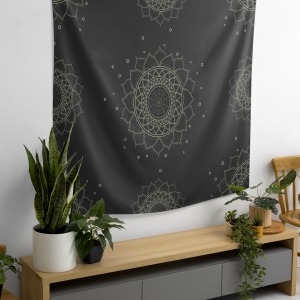 Bohem,Yoga, Meditasyon,Burçlar ve Mandala Temalı,  Duvar Örtüsü 18