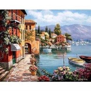  Masal Kasabası Sayılarla Boyama Seti  Kasnaklı  40 x 50