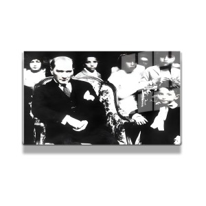 Atatürk Cam Tablo Yatay 549