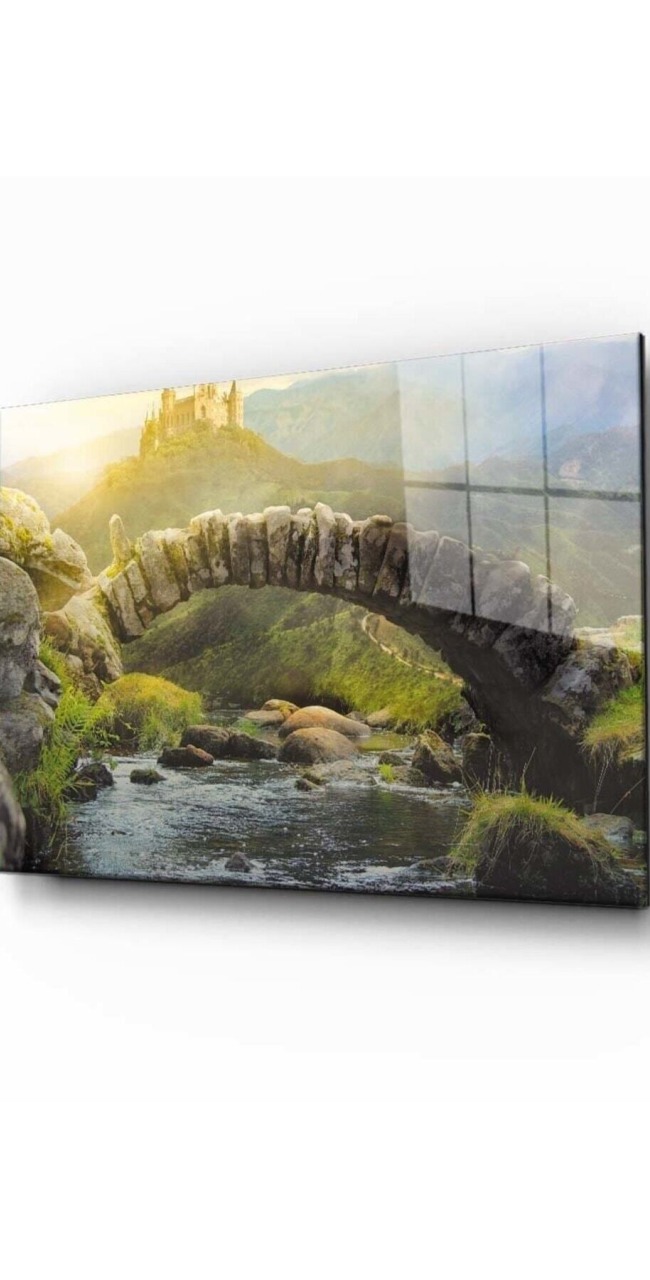 Doğa Manzara Cam Tablo 4mm Dayanıklı Temperli Cam