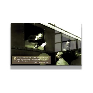 Atatürk Cam Tablo Yatay 701