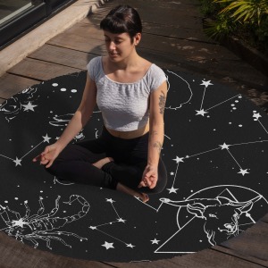 Yoga, Meditasyon,Burçlar ve Mandala Temalı,  Meditasyon Halısı 45