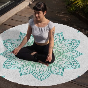 Yoga, Meditasyon,Burçlar ve Mandala Temalı,  Meditasyon Halısı 69
