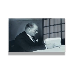 Atatürk Cam Tablo Yatay 590