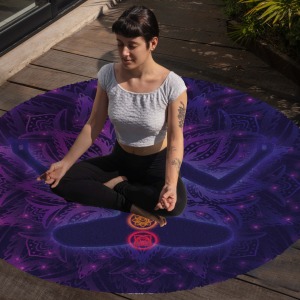 Yoga, Meditasyon,Burçlar ve Mandala Temalı,  Meditasyon Halısı 92