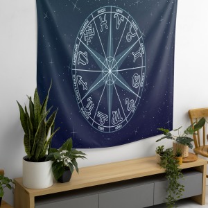 Bohem,Yoga, Meditasyon,Burçlar ve Mandala Temalı,  Duvar Örtüsü 79