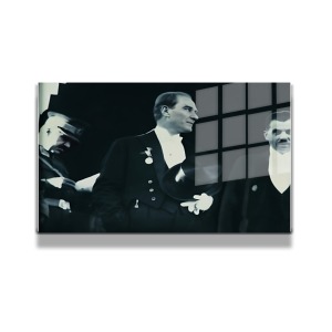 Atatürk Cam Tablo Yatay 502