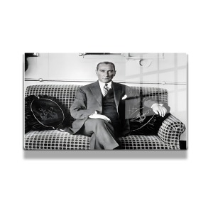 Atatürk Cam Tablo Yatay 328